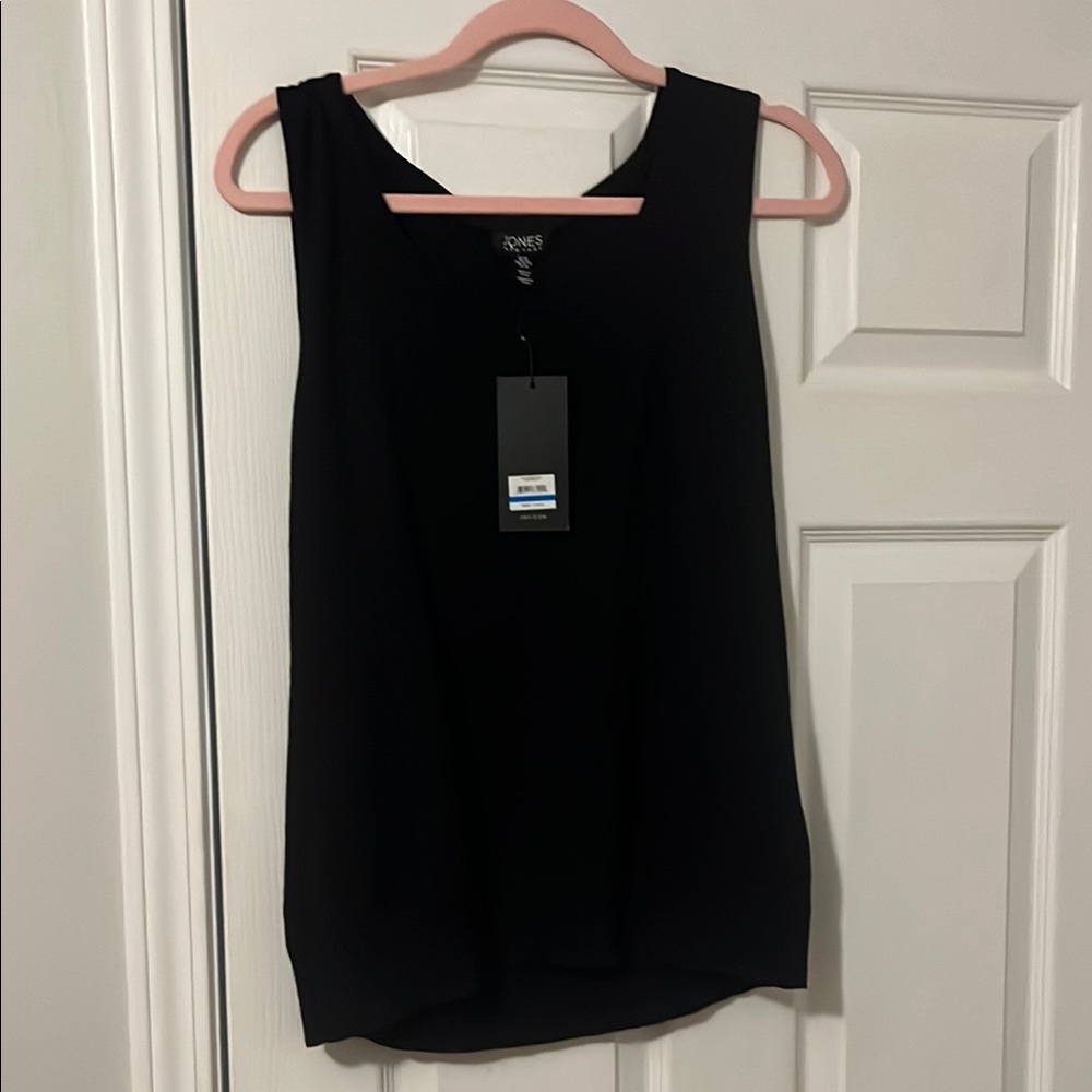 Jones New York Women's Black Sleeveless Top